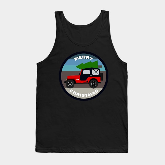 [JEEP] Driving Home for Christmas Tank Top by sojeepgirl